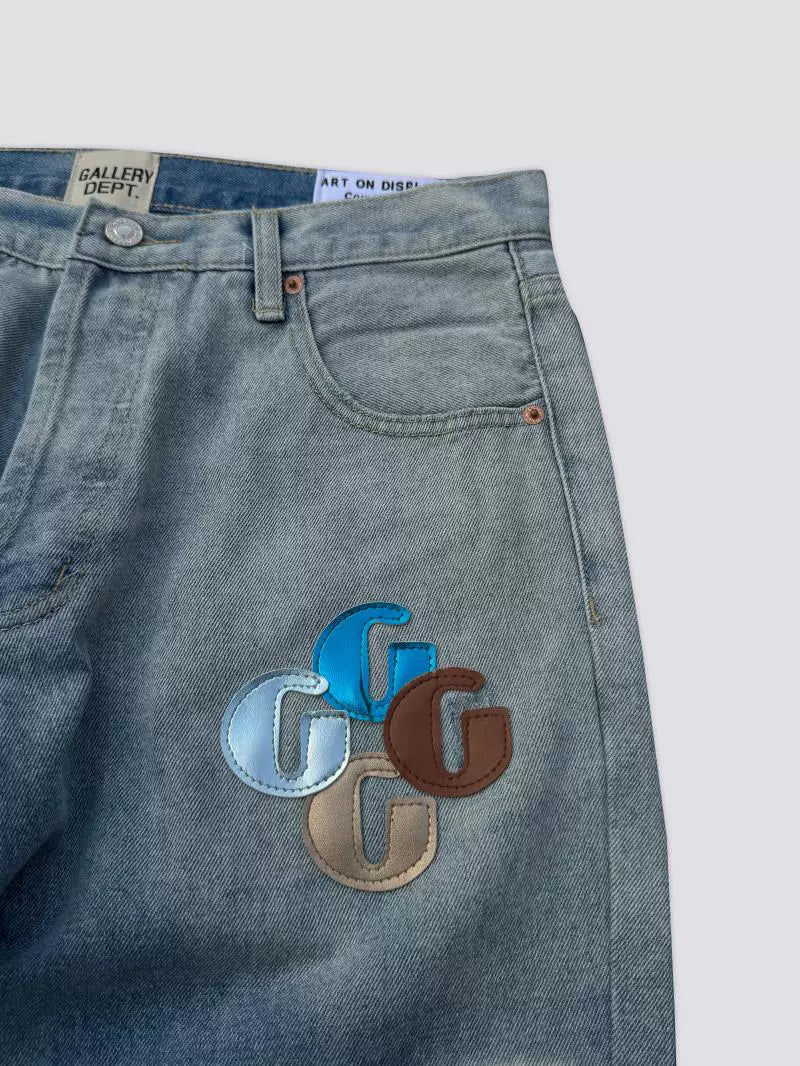 GALLERY DEPT LA FLARE MULTI G PATCH DENIM PANT