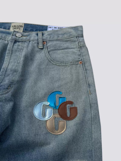 GALLERY DEPT LA FLARE MULTI G PATCH DENIM PANT