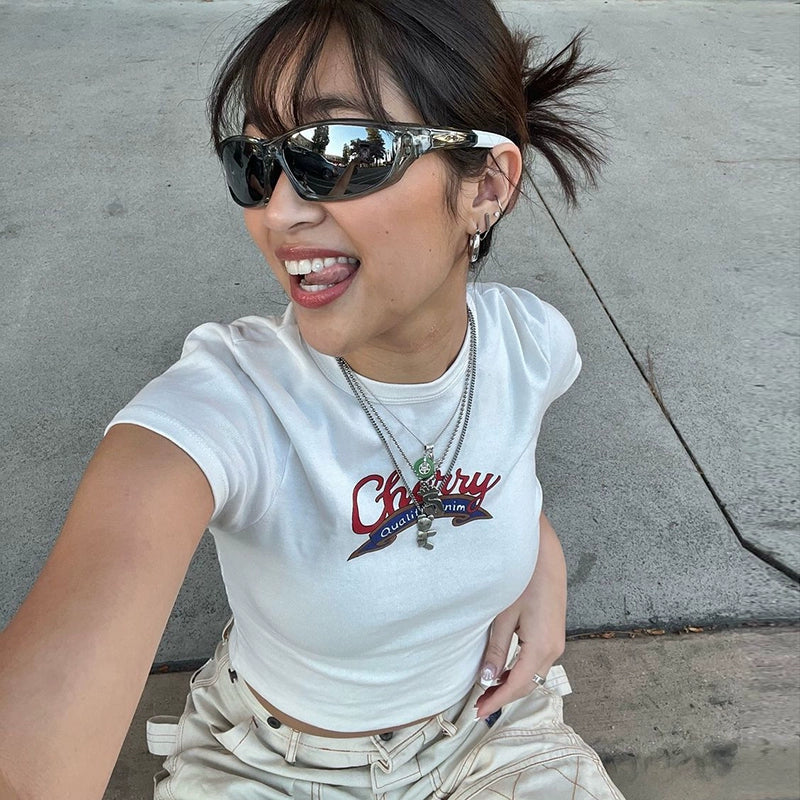 The 'Cherry' Crop-top T-Shirt