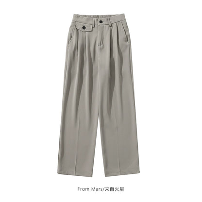NUBI Wide-leg Front Print Loose Pant
