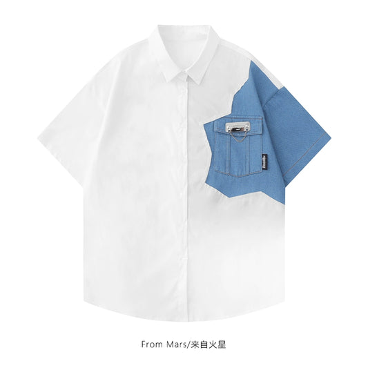 NUBI 'Hidden Inside' Short-sleeve Shirt