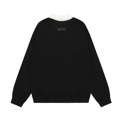 FOG ESSENTIALS POLO SWEATSHIRT [Black]