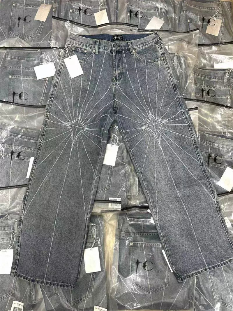 THUG CLUB Chain Stitch Denim Pants