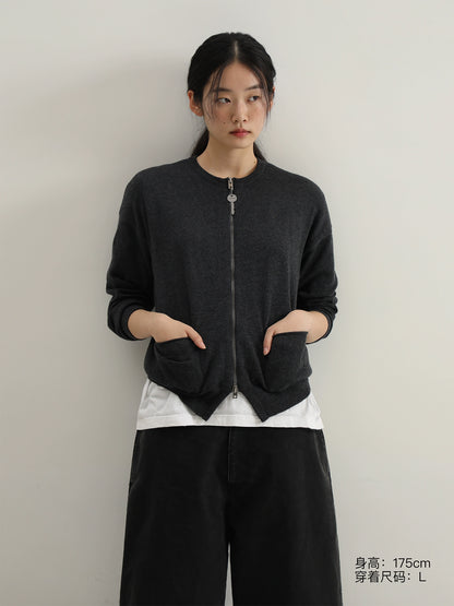 MASONPRINCE Wool Crewneck Light Cardigan