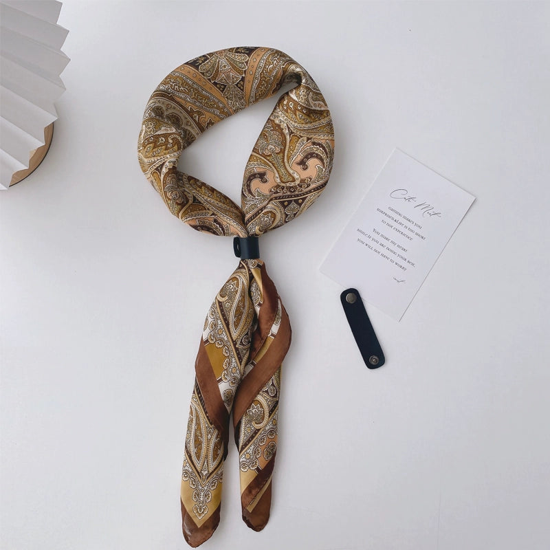 NUBI Square Silk Scarf
