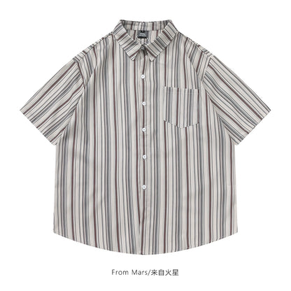 NUBI 'Catalya' Striped S/S Shirt