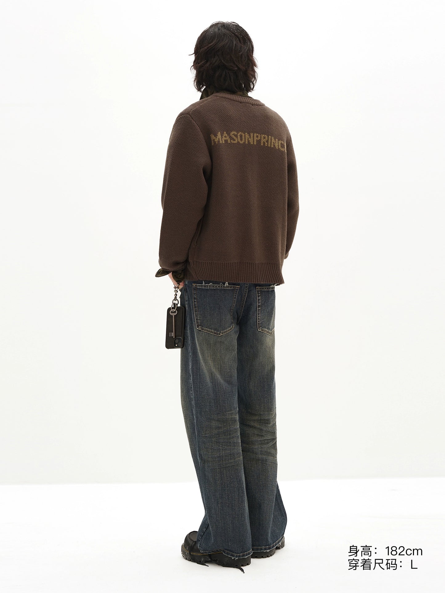 MASONPRINCE Self-Heating Round Neck Button Wool Cardigan
