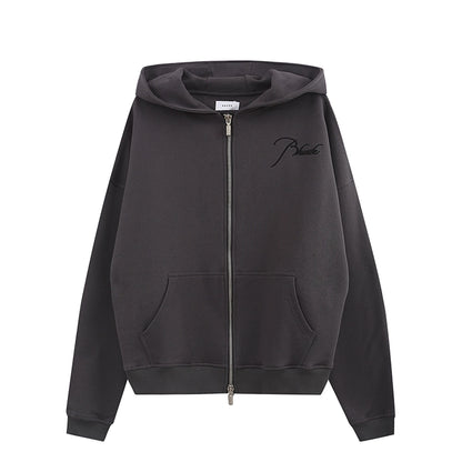RHUDE ZIP UP HOODIE