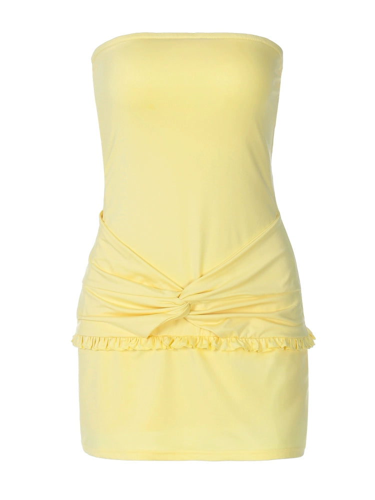 THE 'Leslie' Elegant Off-Shoulder Bodycon Mini Dress