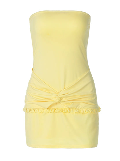 THE 'Leslie' Elegant Off-Shoulder Bodycon Mini Dress