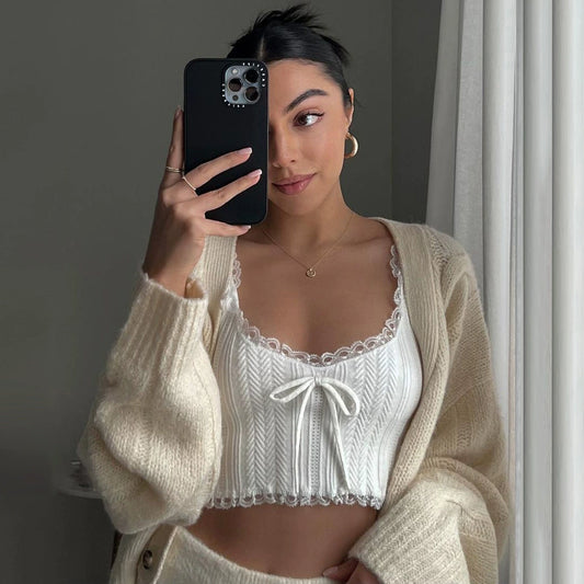 The Simplic Knit Cami Crop Top