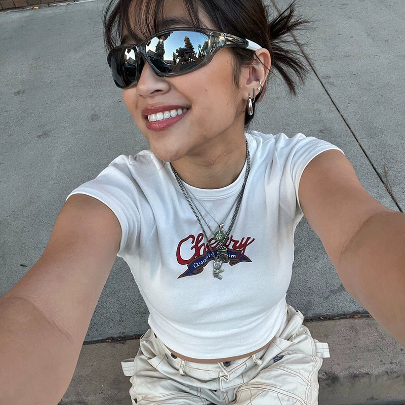 The 'Cherry' Crop-top T-Shirt