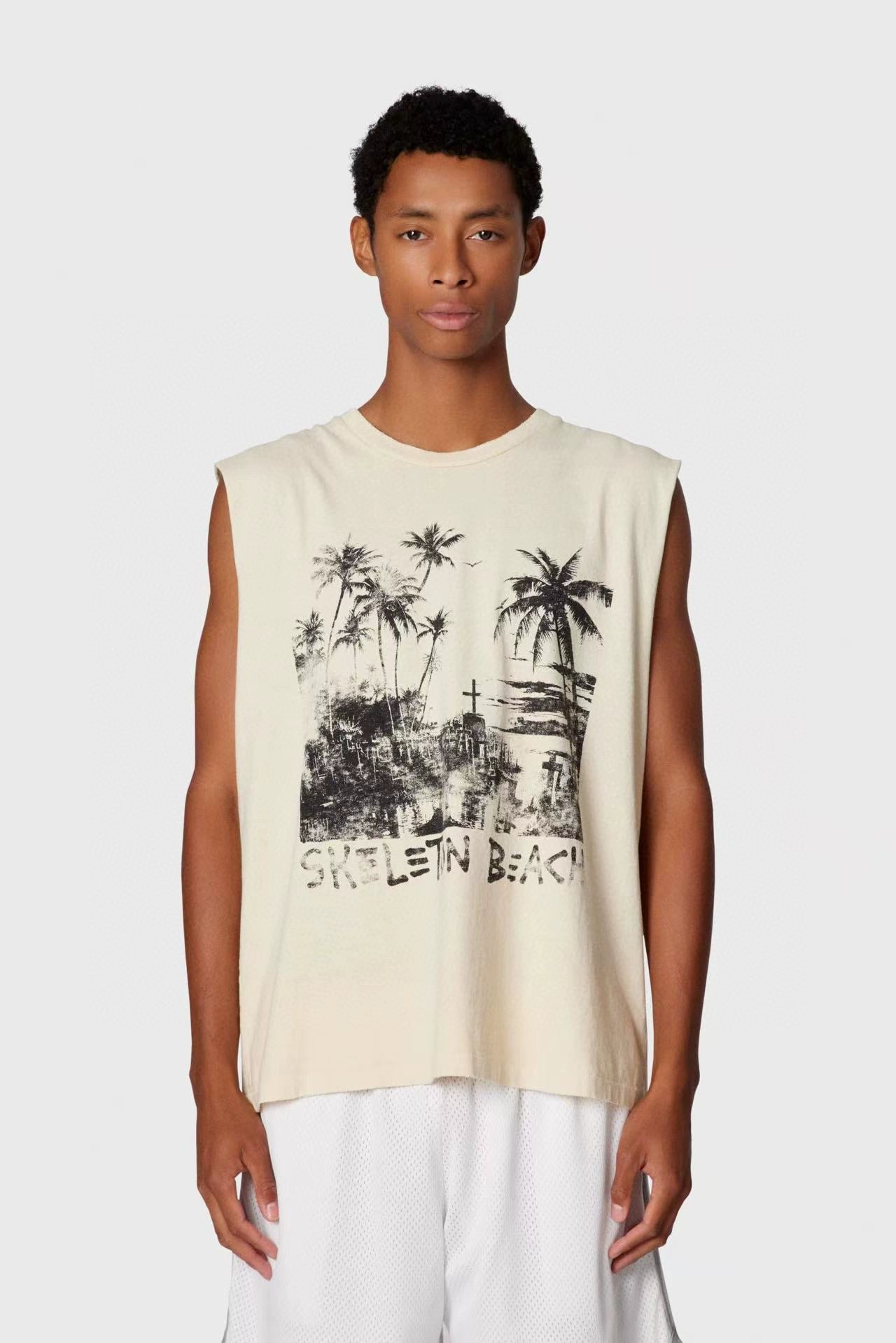 GALLERY DEPT DAY NIGHT SLEEVELESS TEE