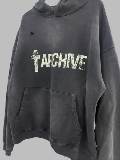 Far Archive 'Cross Aged' Vintage Hoodie