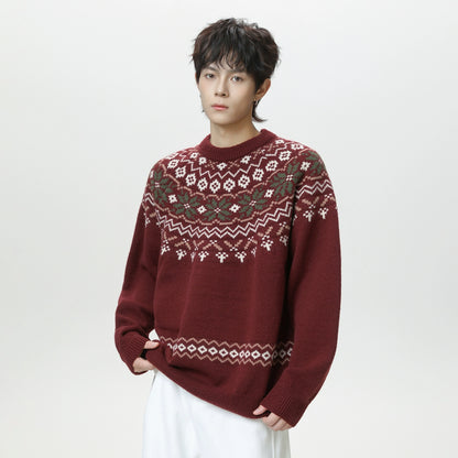 Island pullover knitted sweater