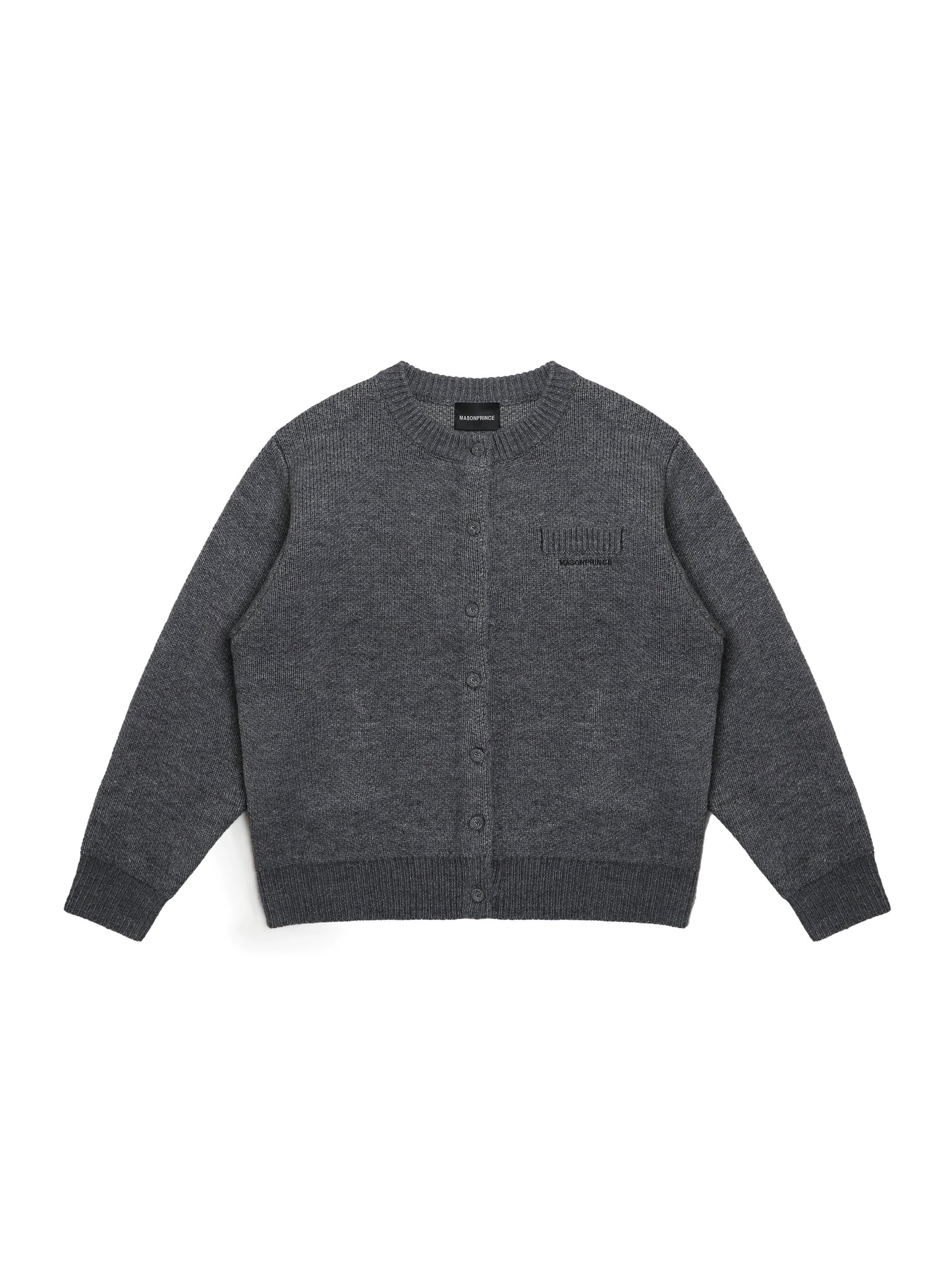 MASONPRINCE Self-Heating Round Neck Button Wool Cardigan