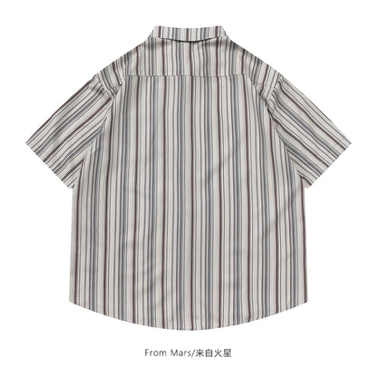 NUBI 'Catalya' Striped S/S Shirt