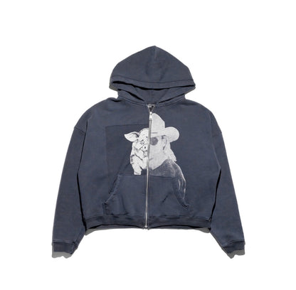 ENFANT RICHE DEPRIME PIG ALLEN JACKSON ASSEMBLAGE HOODIE