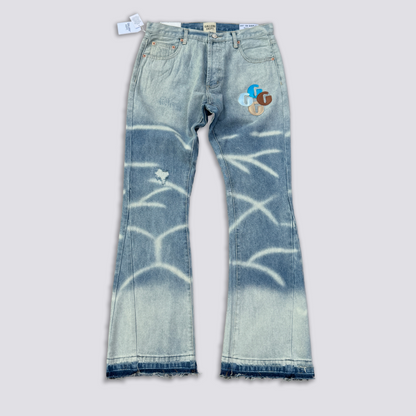 GALLERY DEPT LA FLARE MULTI G PATCH DENIM PANT