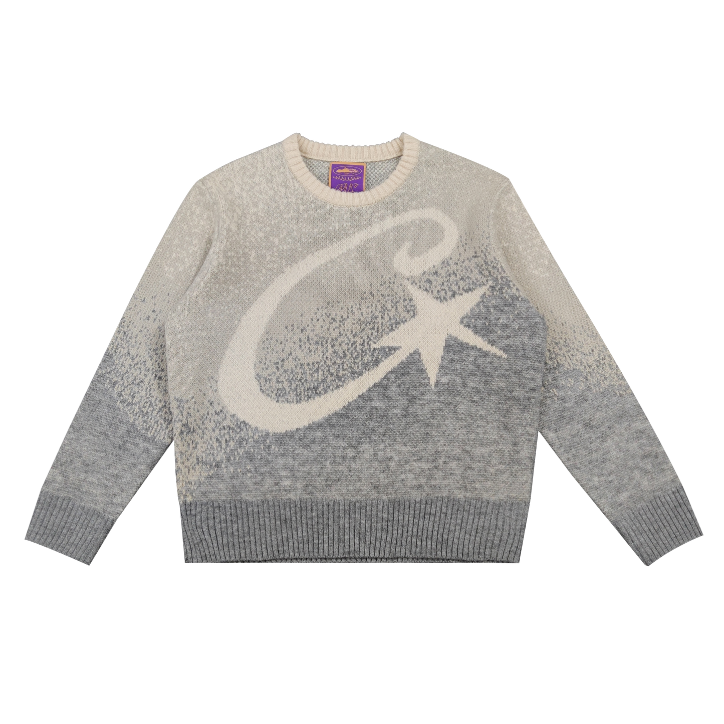 CORTEIZ C STAR GRADIENT MOHAIR KNIT SWEATER [Grey]
