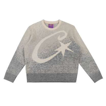 CORTEIZ C STAR GRADIENT MOHAIR KNIT SWEATER [Grey]