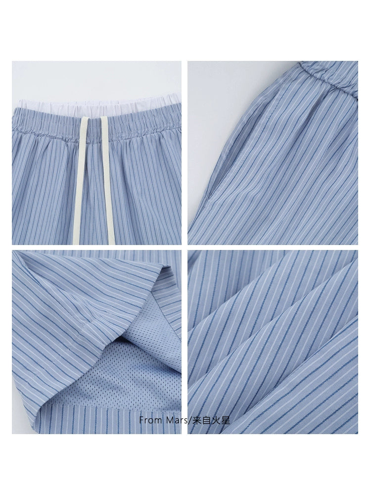 NUBI Double-waisted Slack Track Short