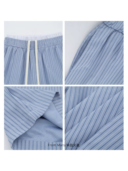 NUBI Double-waisted Slack Track Short