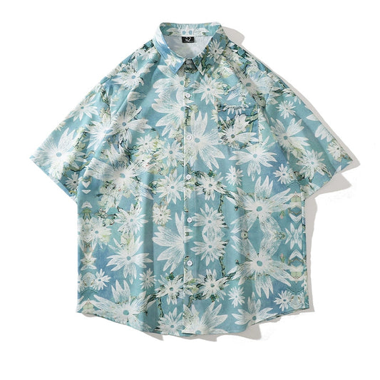NUBI 'Blue breeze' Short-sleeves Shirt