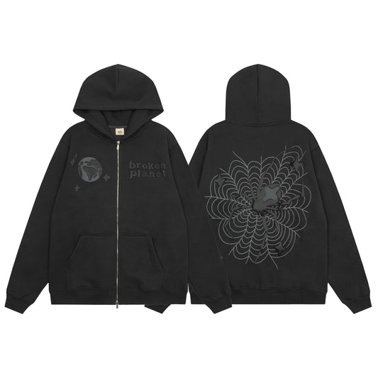 BROKEN PLANET In The Web Zip-up Hoodie