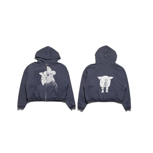 ENFANT RICHE DEPRIME PIG ALLEN JACKSON ASSEMBLAGE HOODIE