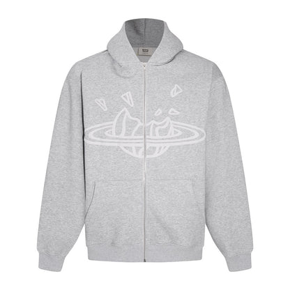 BROKEN PLANET ZIP-UP HOODIE
