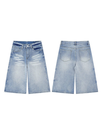 DENIM BAGGY LOOSE SHORT