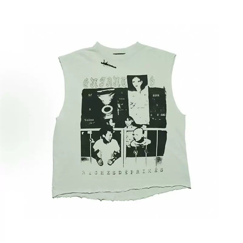ENFANT RICHE DEPRIME Crew Neck Tank Top