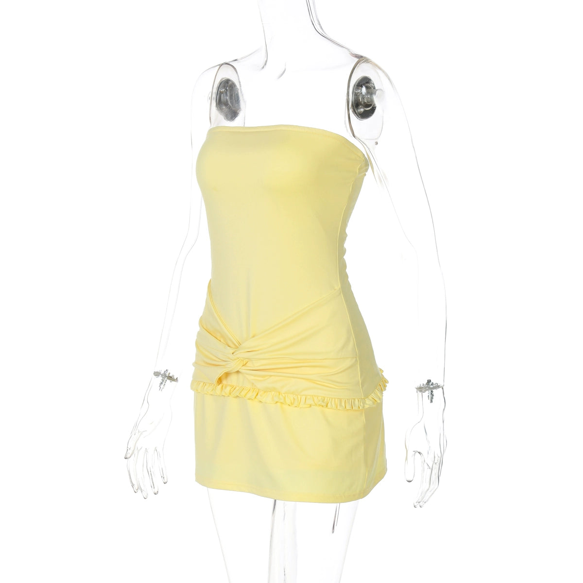 THE 'Leslie' Elegant Off-Shoulder Bodycon Mini Dress