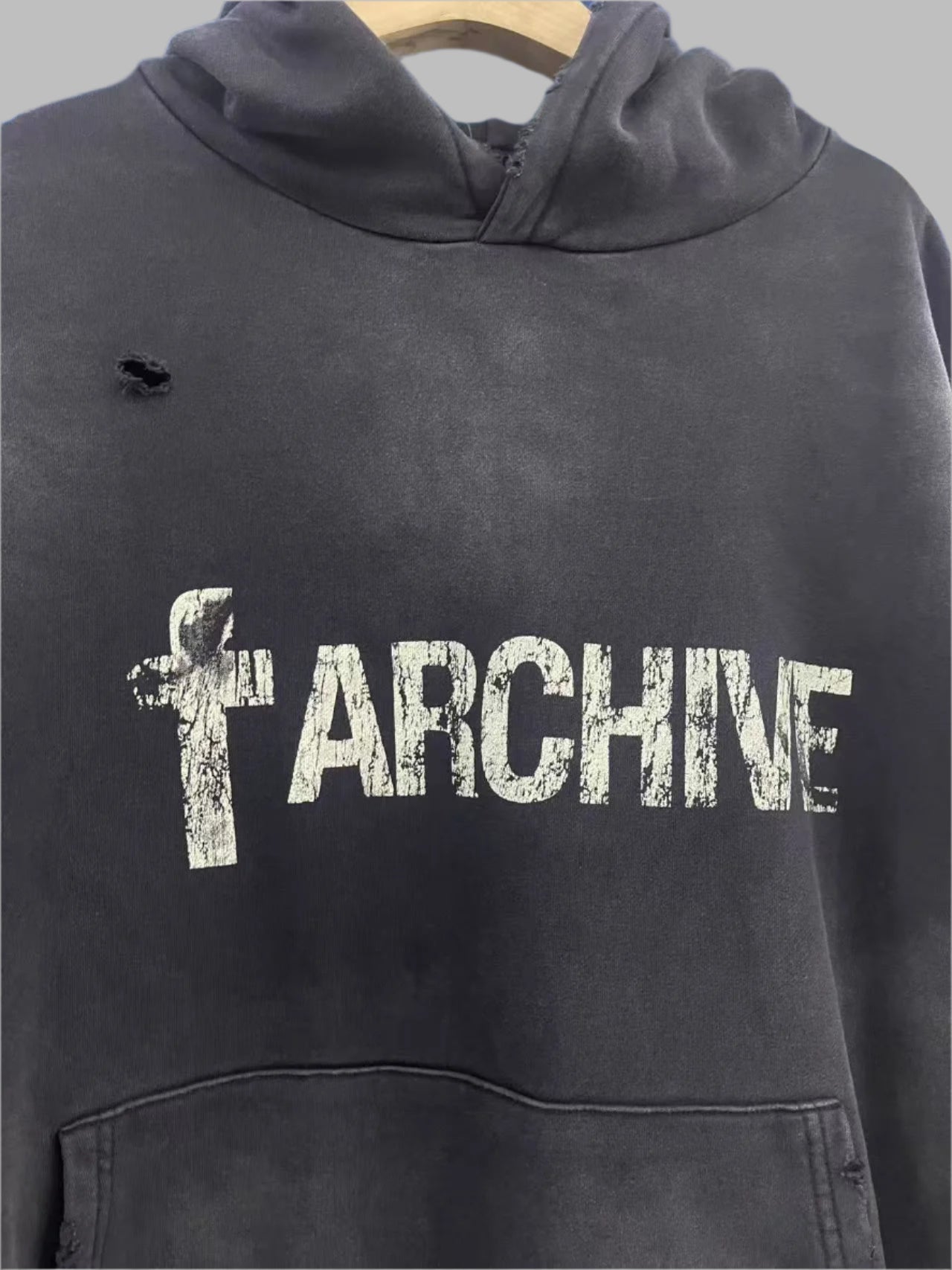 Far Archive 'Cross Aged' Vintage Hoodie