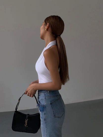 Serene Draped Halter Cami Top