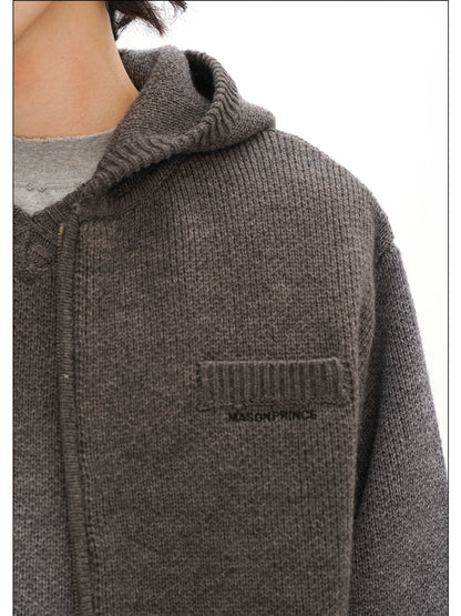 MASONPRINCE Self-Heating Hooded Zipper Cardigan