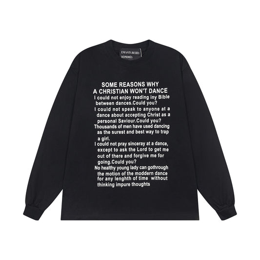 ENFANT RICHE DEPRIME CLASSIC LOGO L/S TEE [Black]