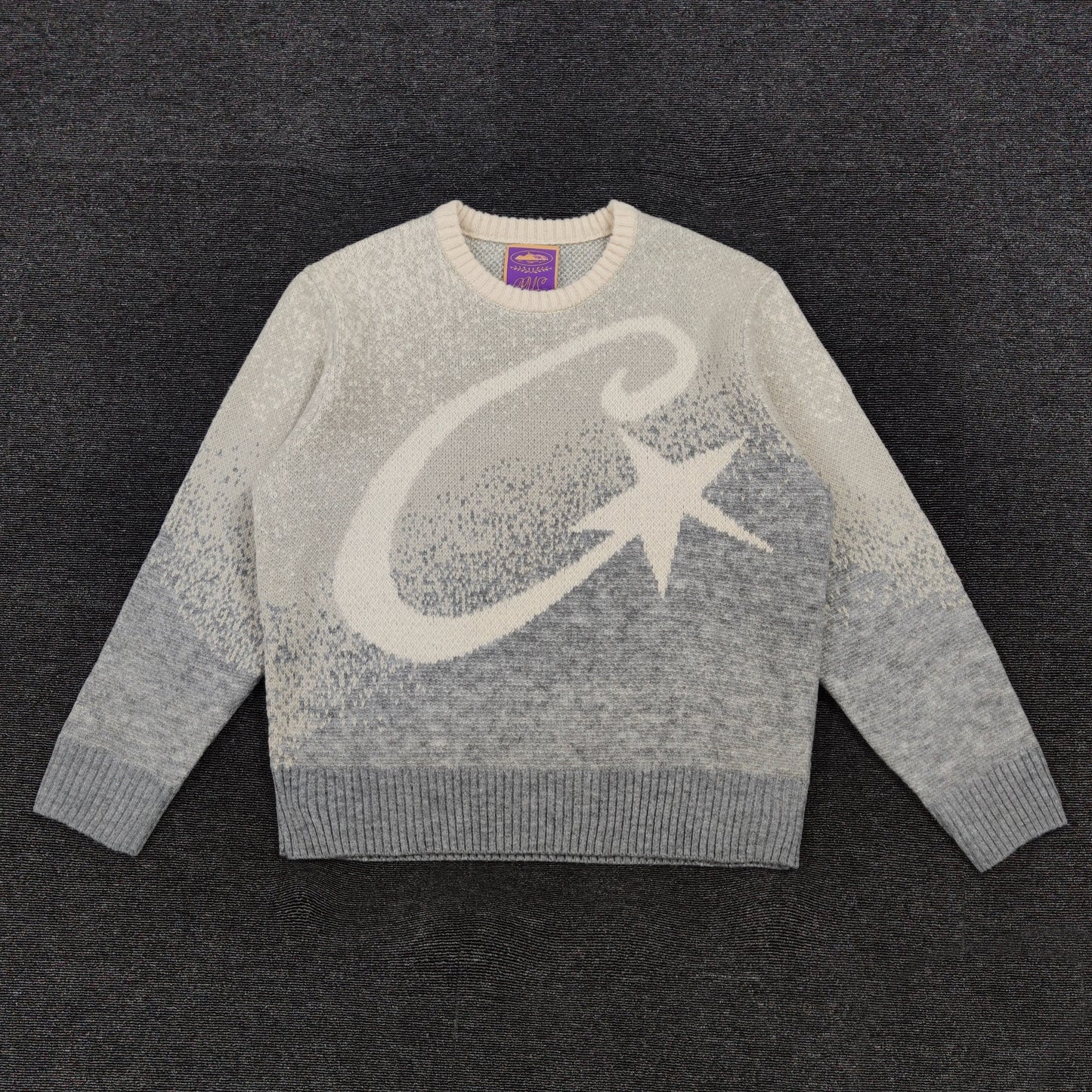 CORTEIZ C STAR GRADIENT MOHAIR KNIT SWEATER [Grey]