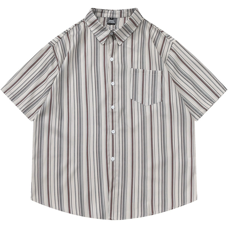 NUBI 'Catalya' Striped S/S Shirt