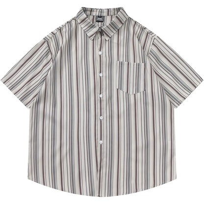 NUBI 'Catalya' Striped S/S Shirt