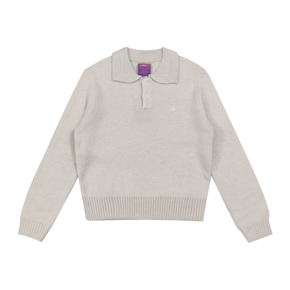 CORTEIZ MOHAIR FUZZY COLLAR SWEATER