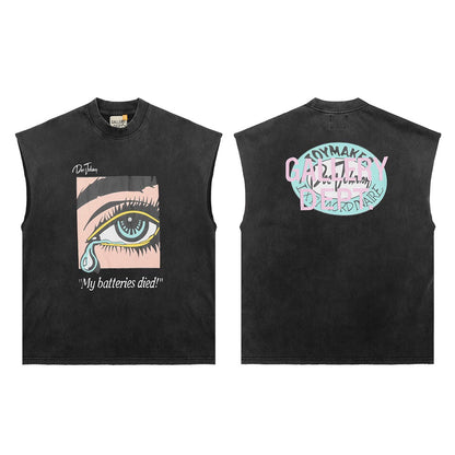 GALLERY DEPT Wash Distressed Tank Top