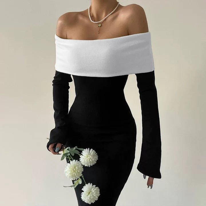 THE 'Martia' STAPPED SHEATH DRESS