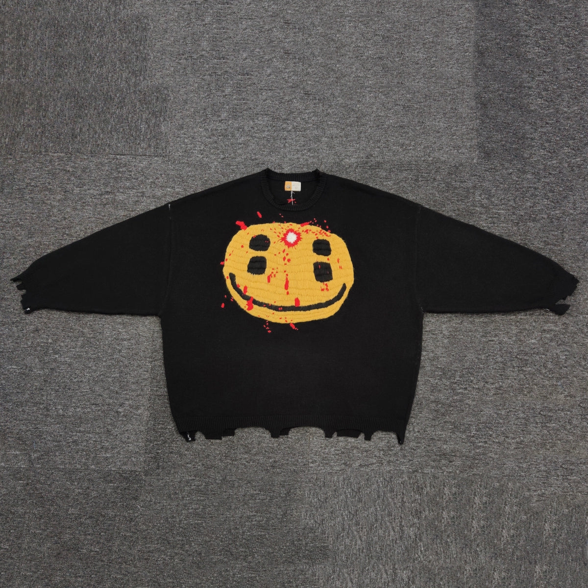 SAINT MICHEAL x CPFM SMILEY FACE WOOL SWEATER