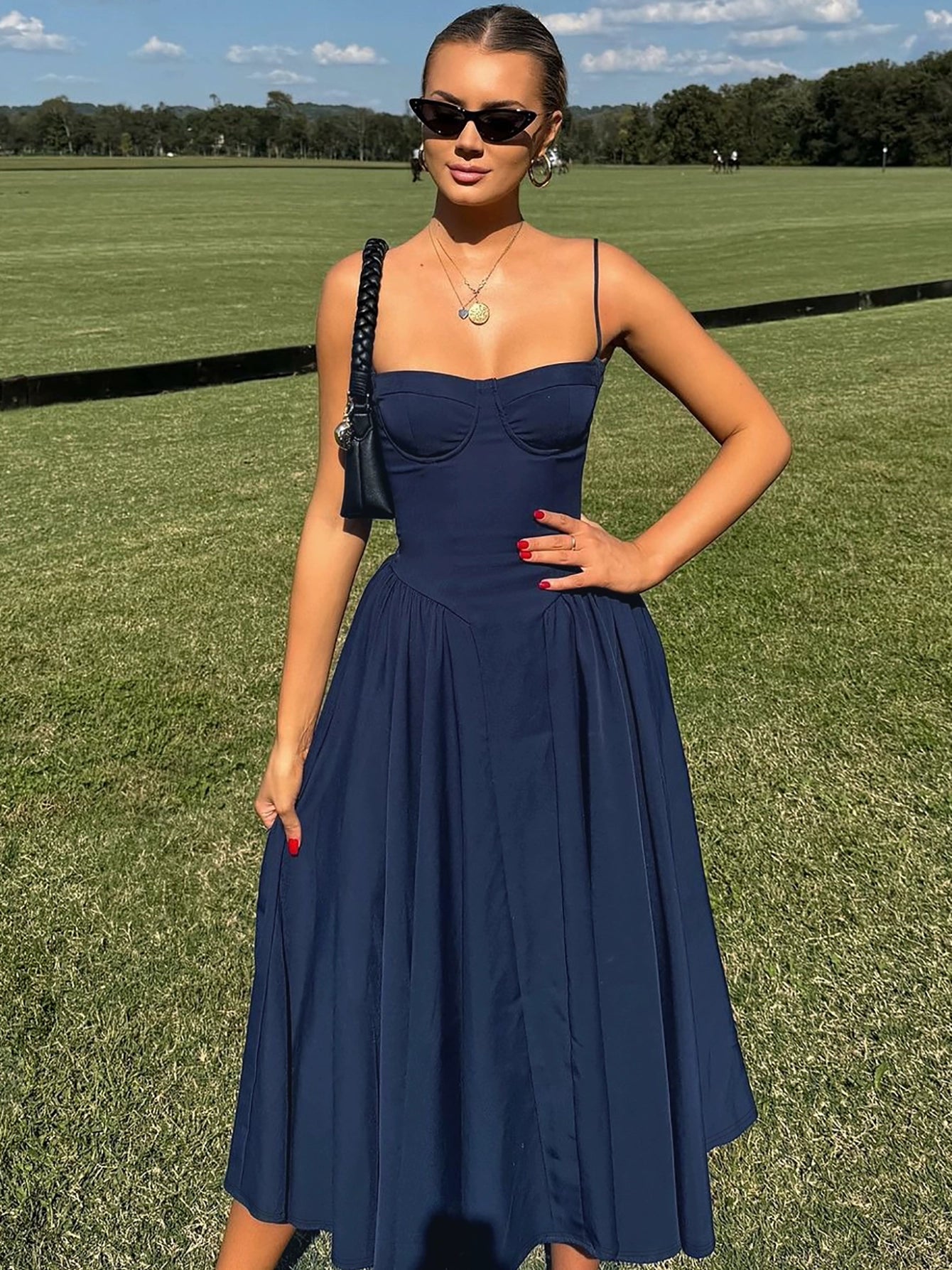 THE French Royal Elegant Suspender Dress
