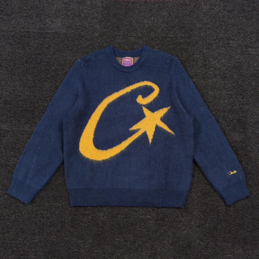 CORTEIZ C STAR MOHAIR KNIT SWEATER