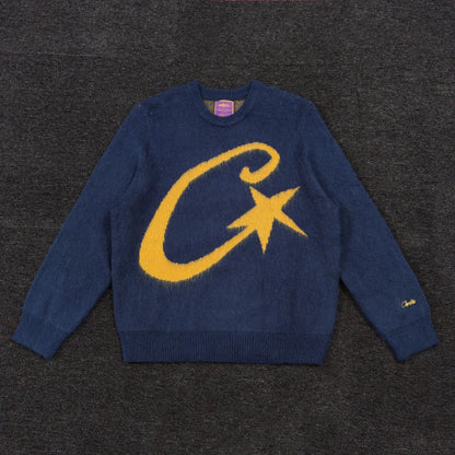 CORTEIZ C STAR MOHAIR KNIT SWEATER