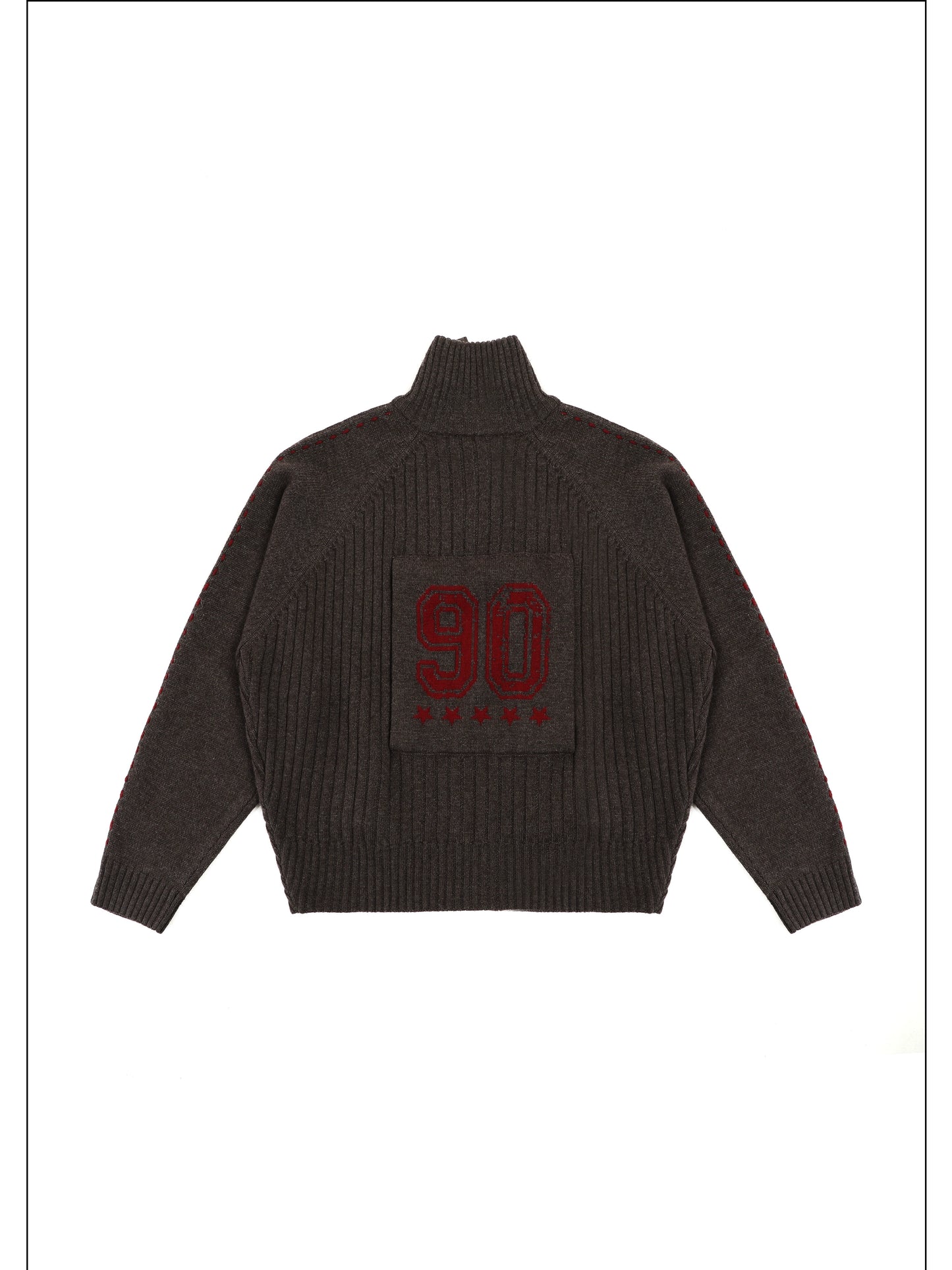 MASONPRINCE 90 Sport-patch Wool Sweater Cardigan