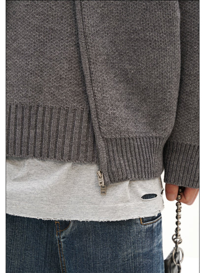 MASONPRINCE Self-Heating Hooded Zipper Cardigan